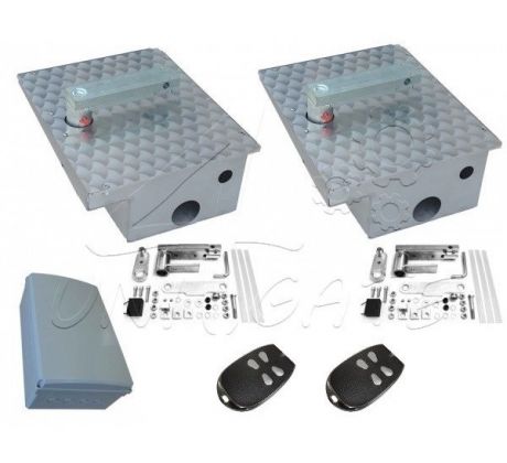 Sestava podzemních pohonů FIT 230V pro 2-křídlou bránu do 4m