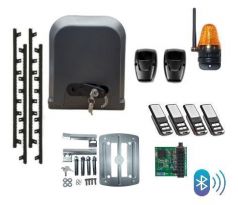 Sestava BLUETOOTH pohonu pro posuvnou bránu, set DOMIO do 500kg komplet vč. ozubených hřebenů
